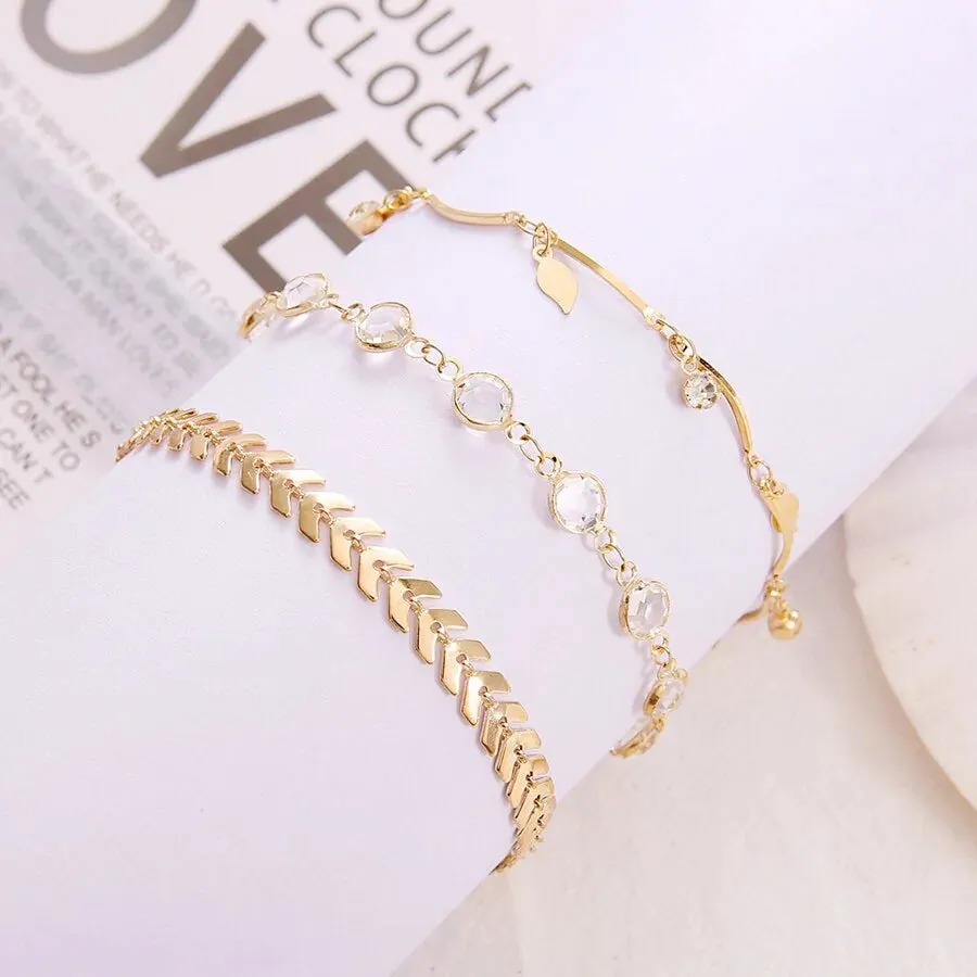 Beachy Bohemian Anklet Set