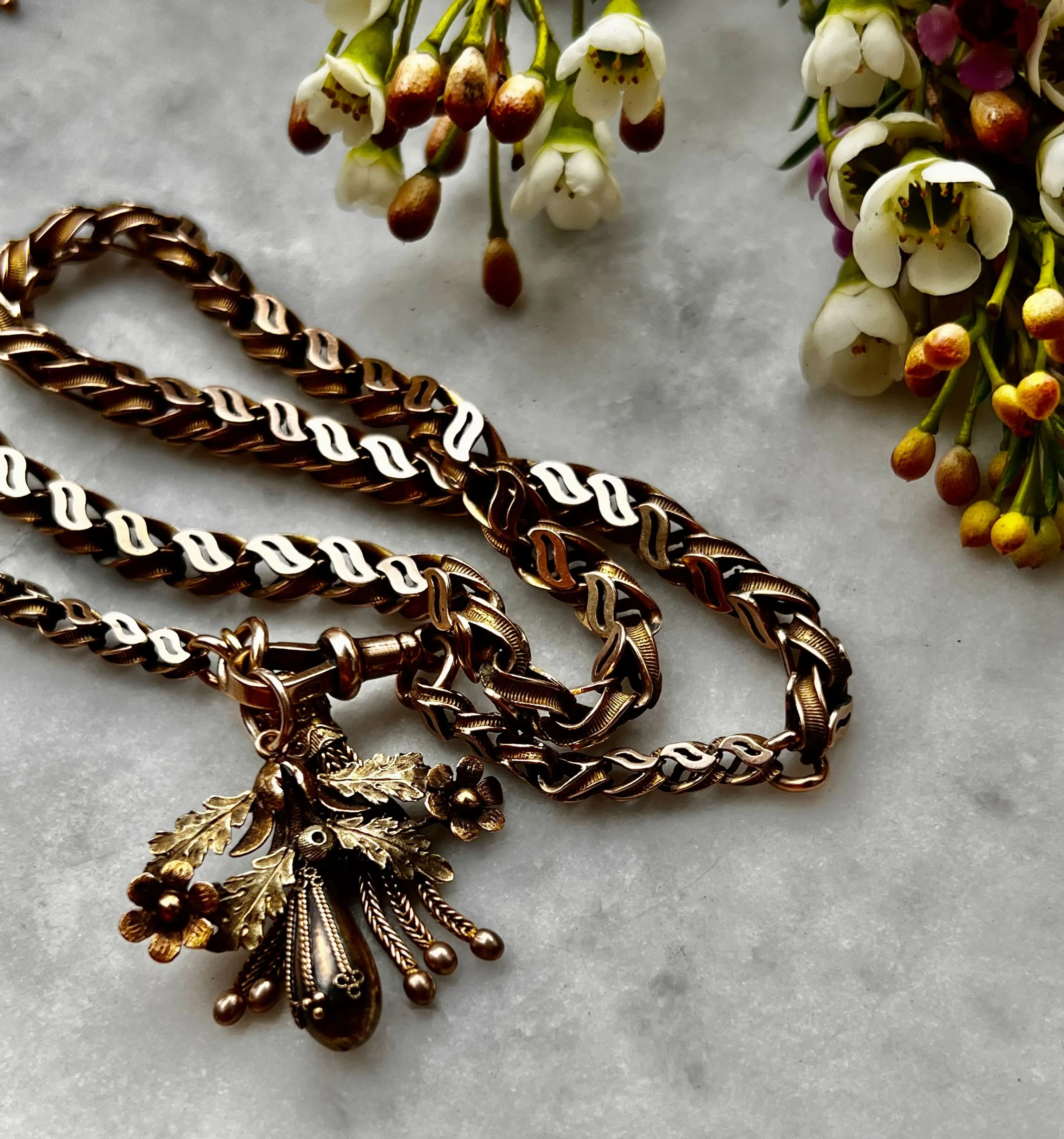 Beautiful Victorian Aesthetic Movement Pendant in 14k