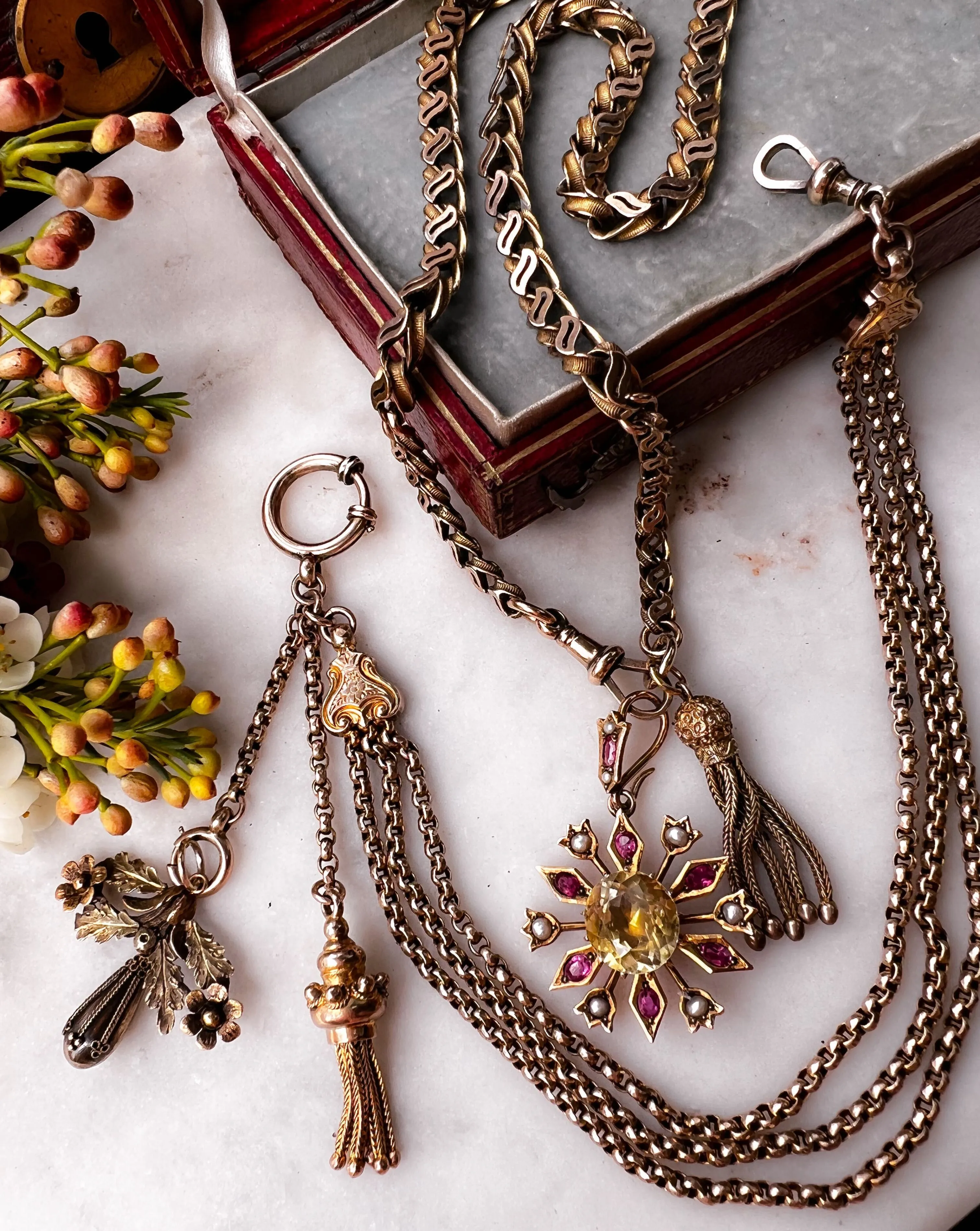 Beautiful Victorian Aesthetic Movement Pendant in 14k