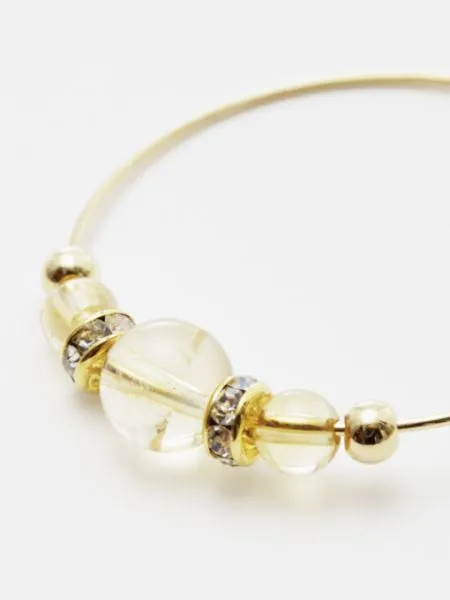Birthstone Crystal Hoop Earrings