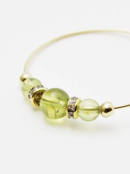 Birthstone Crystal Hoop Earrings