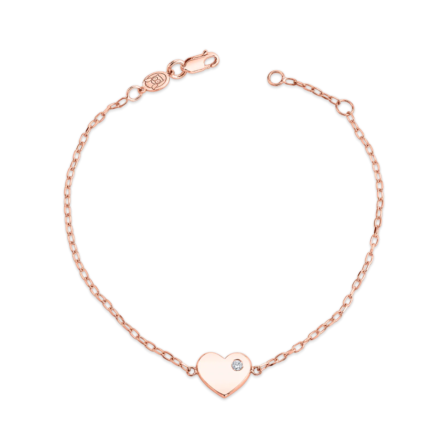 Birthstone Heart Bracelet