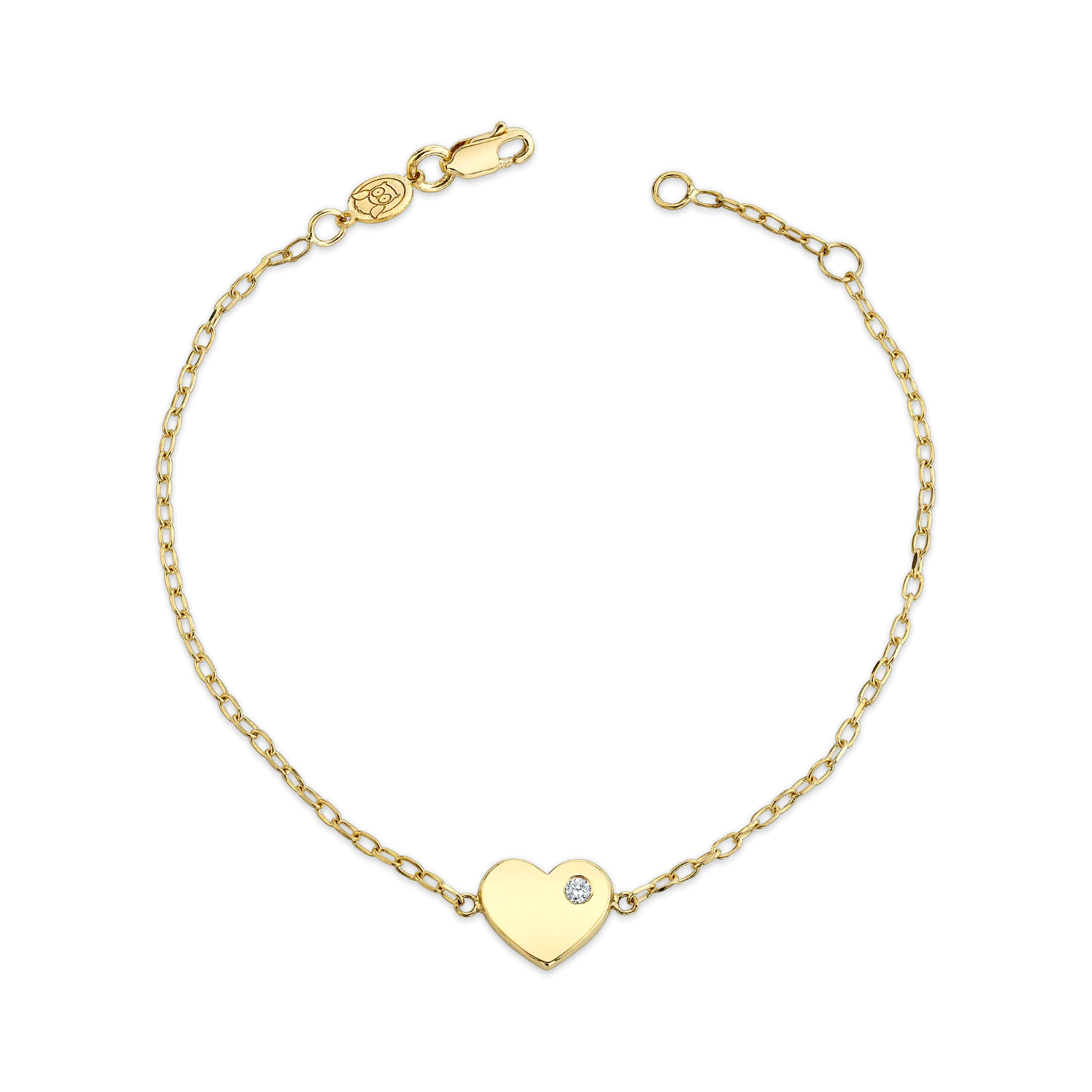 Birthstone Heart Bracelet