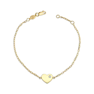Birthstone Heart Bracelet