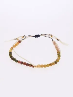 Birthstone Silk Braid Bracelet  - October