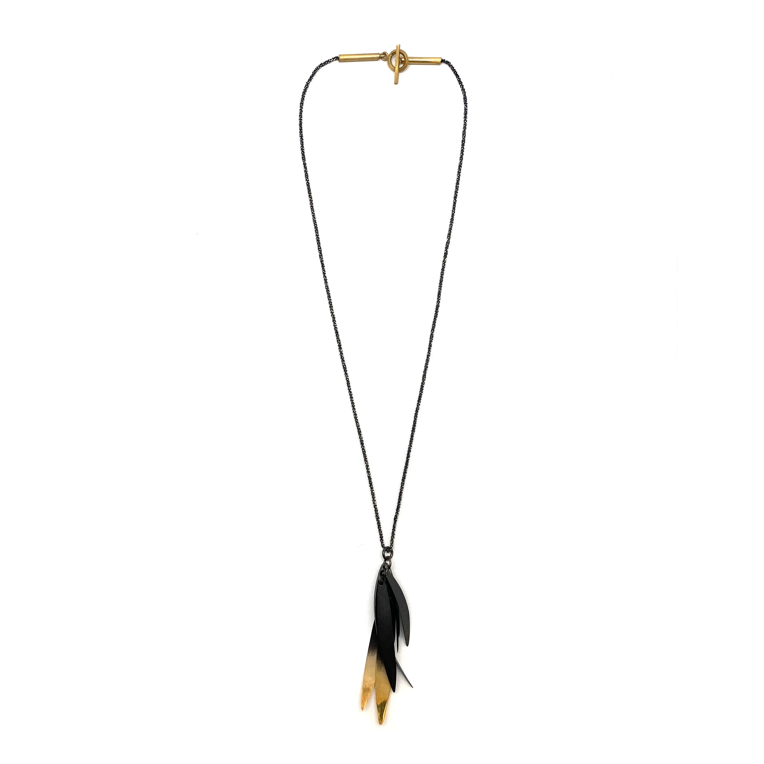 Black and Gold Ombre Necklace