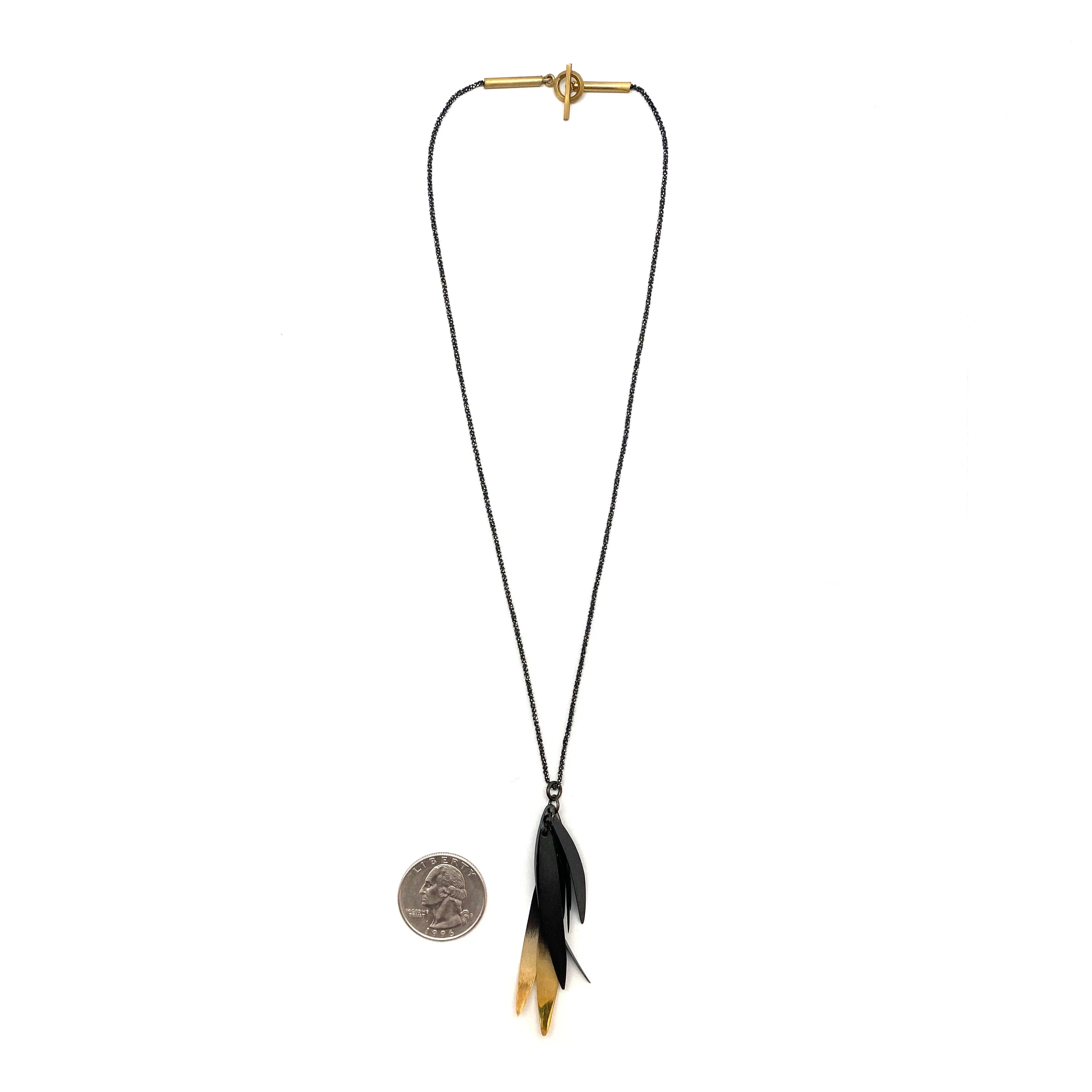 Black and Gold Ombre Necklace