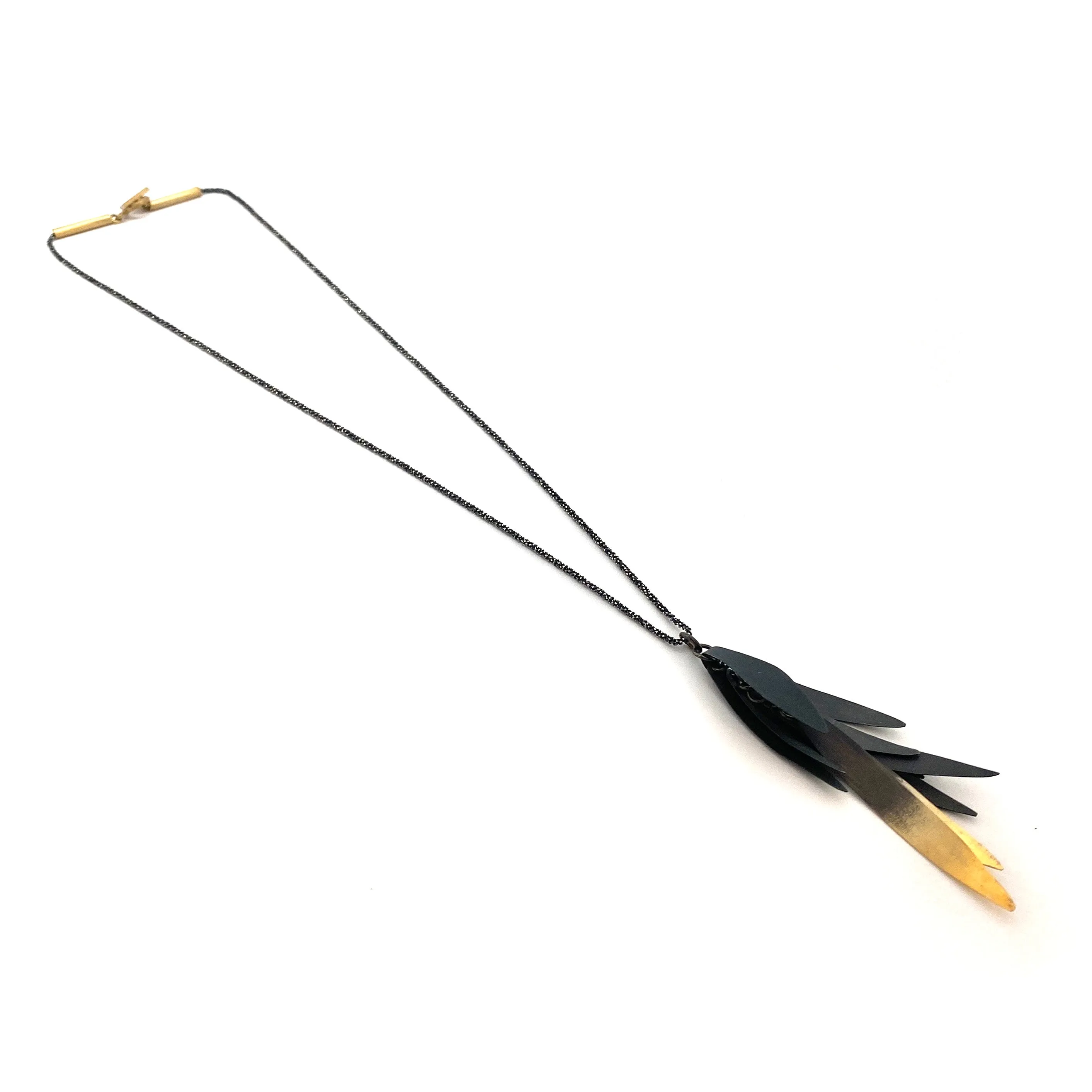 Black and Gold Ombre Necklace