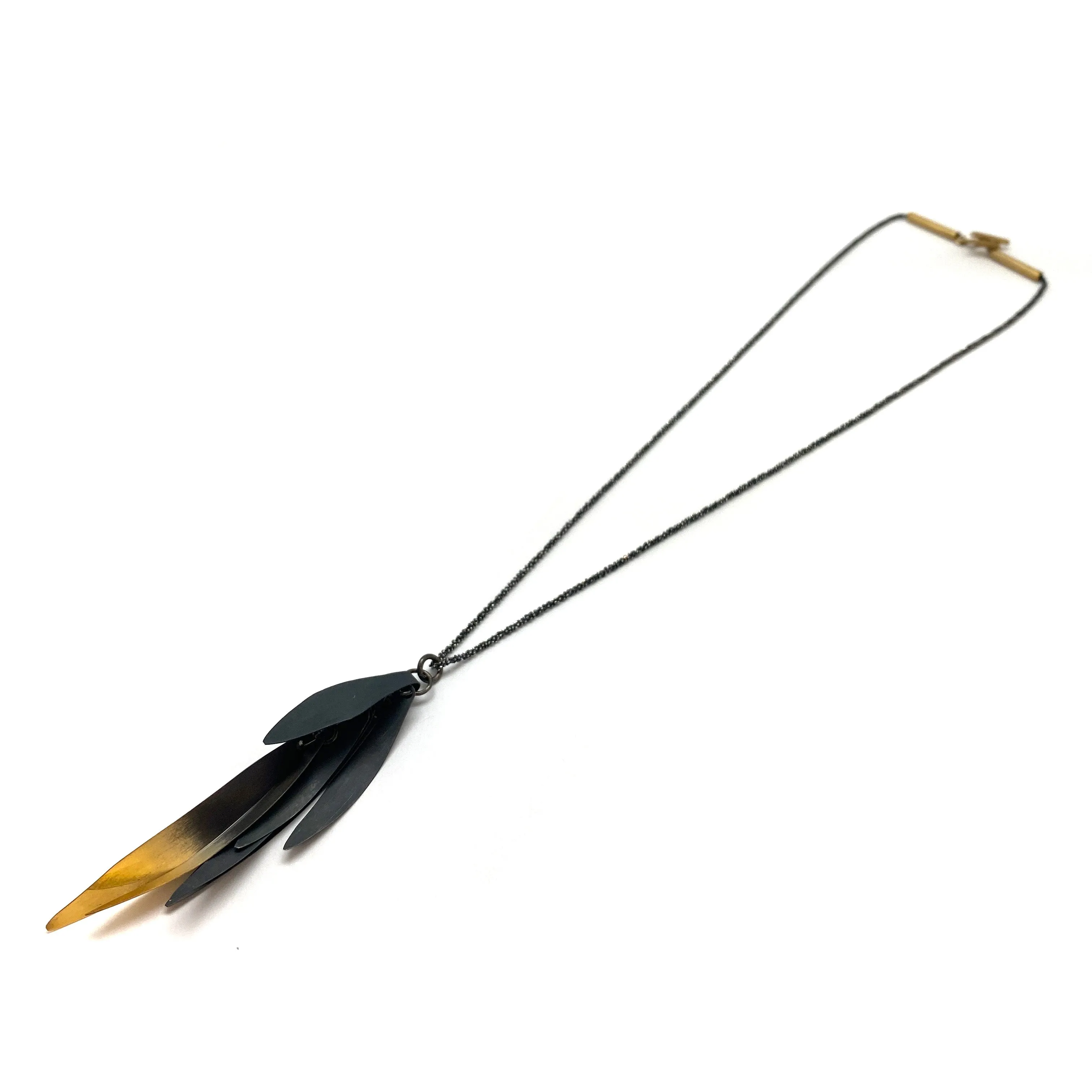 Black and Gold Ombre Necklace
