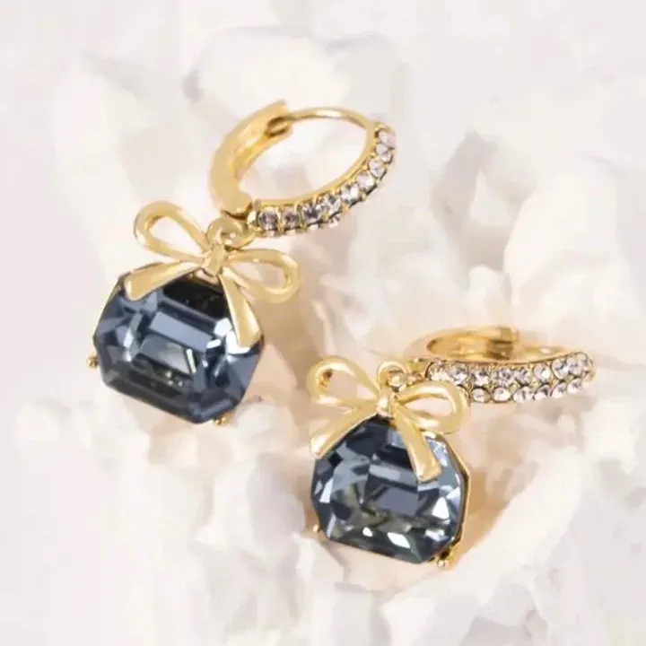 Blue Crystal Earrings
