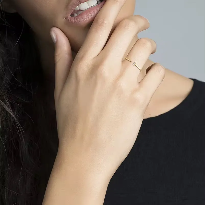 Boho & Mala 18k Gold Ring Sterling Silver (adjustable)
