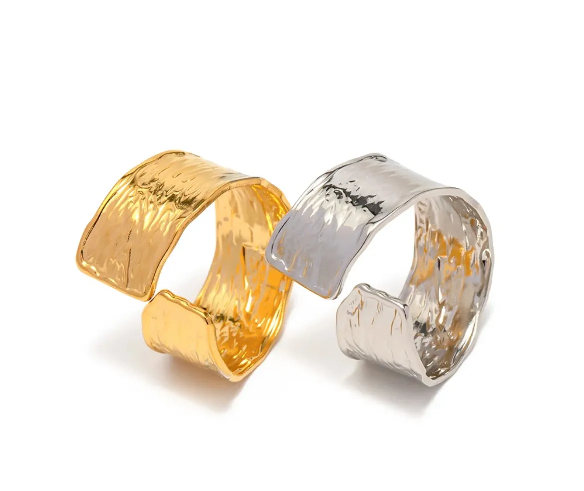 Boho & Mala Gold Plated Stainless Steel Ring (adjustable)