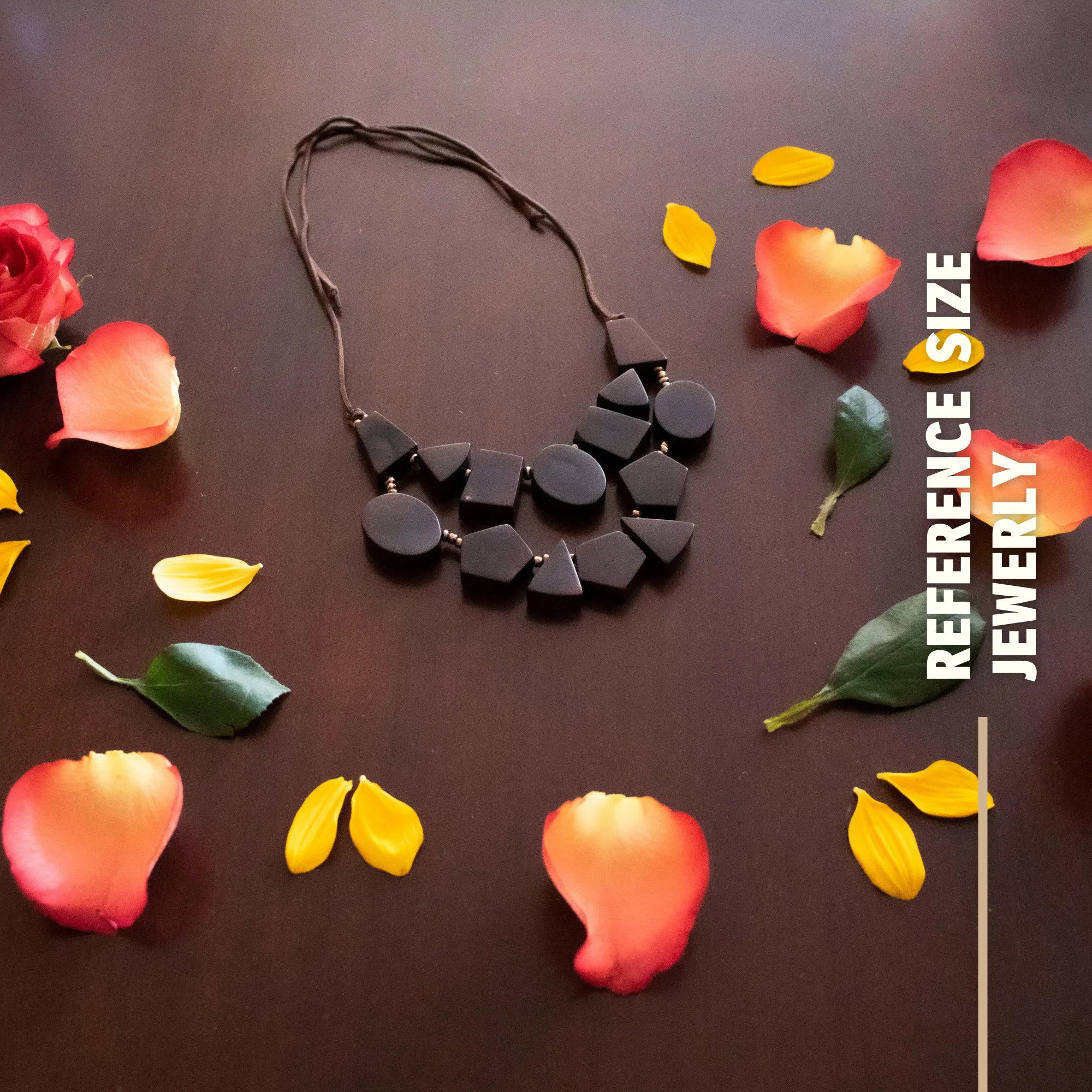 Brown Tagua Geometric Necklace