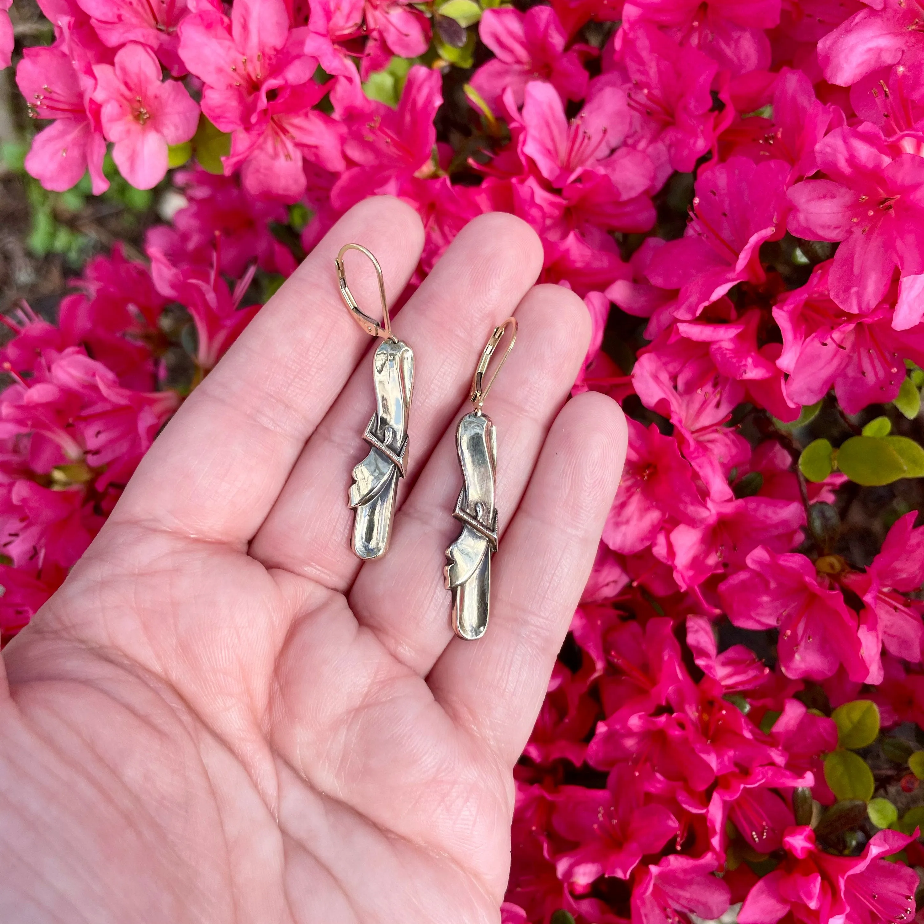 Buckle Brooch Earrings