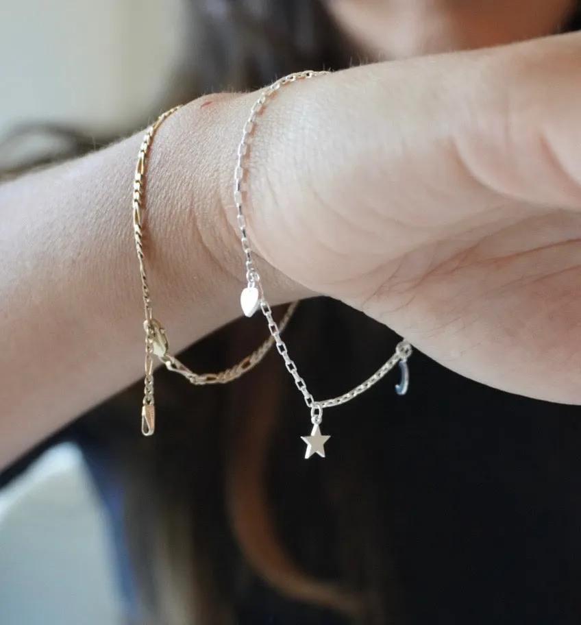 Build Your Own Six Charm Bracelet | Sterling Silver