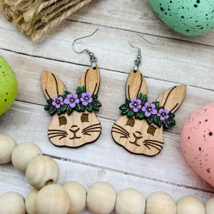 Bunny With Floral Crown Dangle