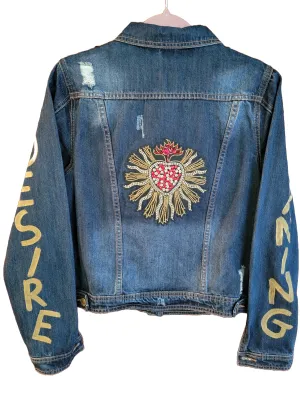 Burning Desire Upcycled Denim Jacket