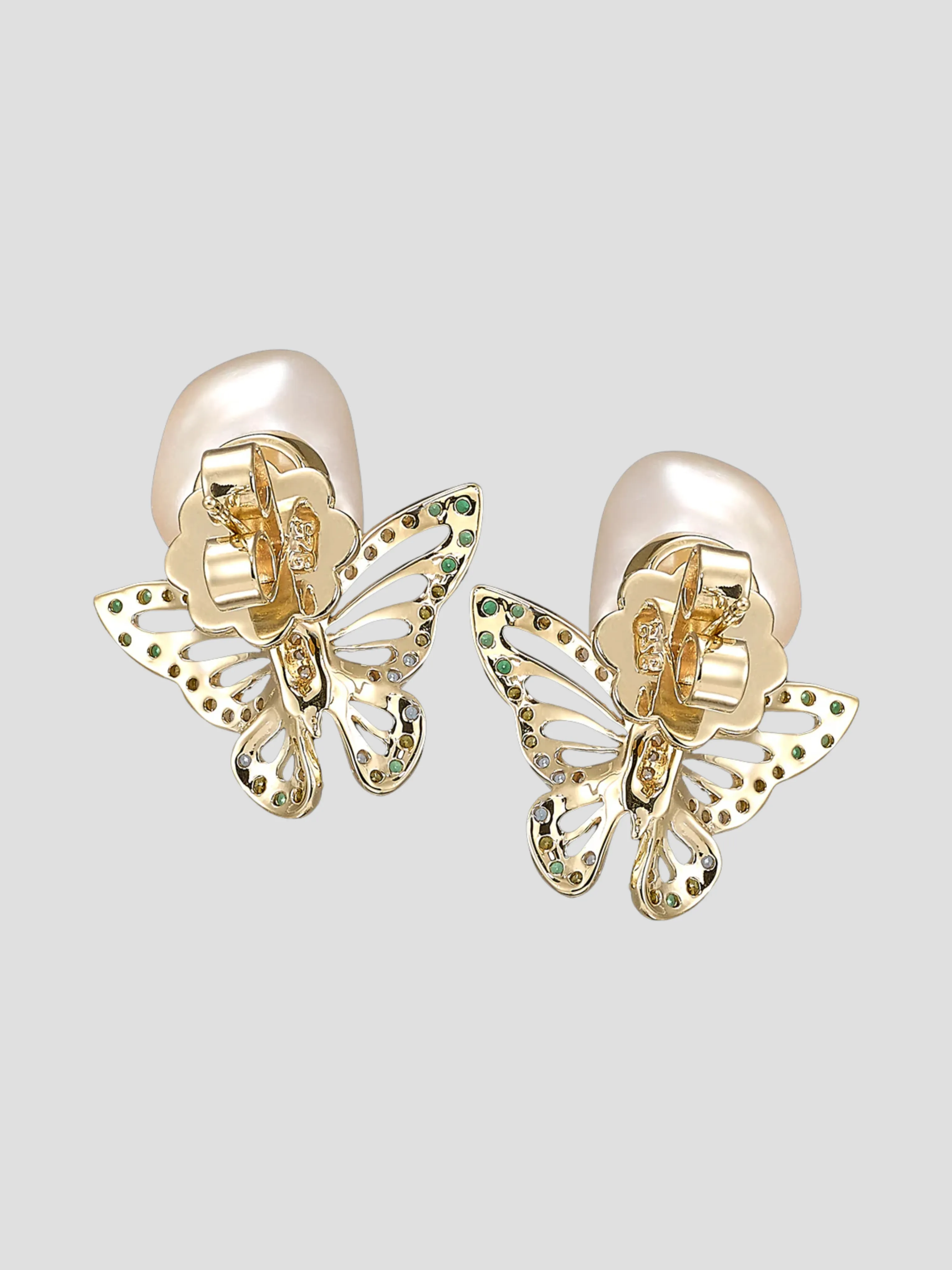 Butterfly Pearl Earrings
