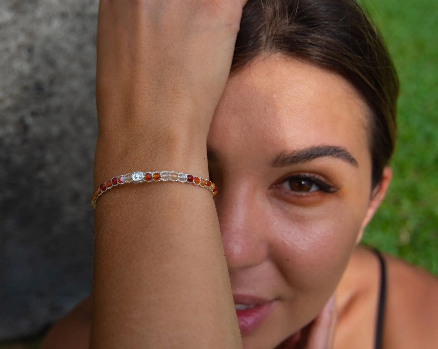 Carnelian From Brazil Bracelet  | Silver