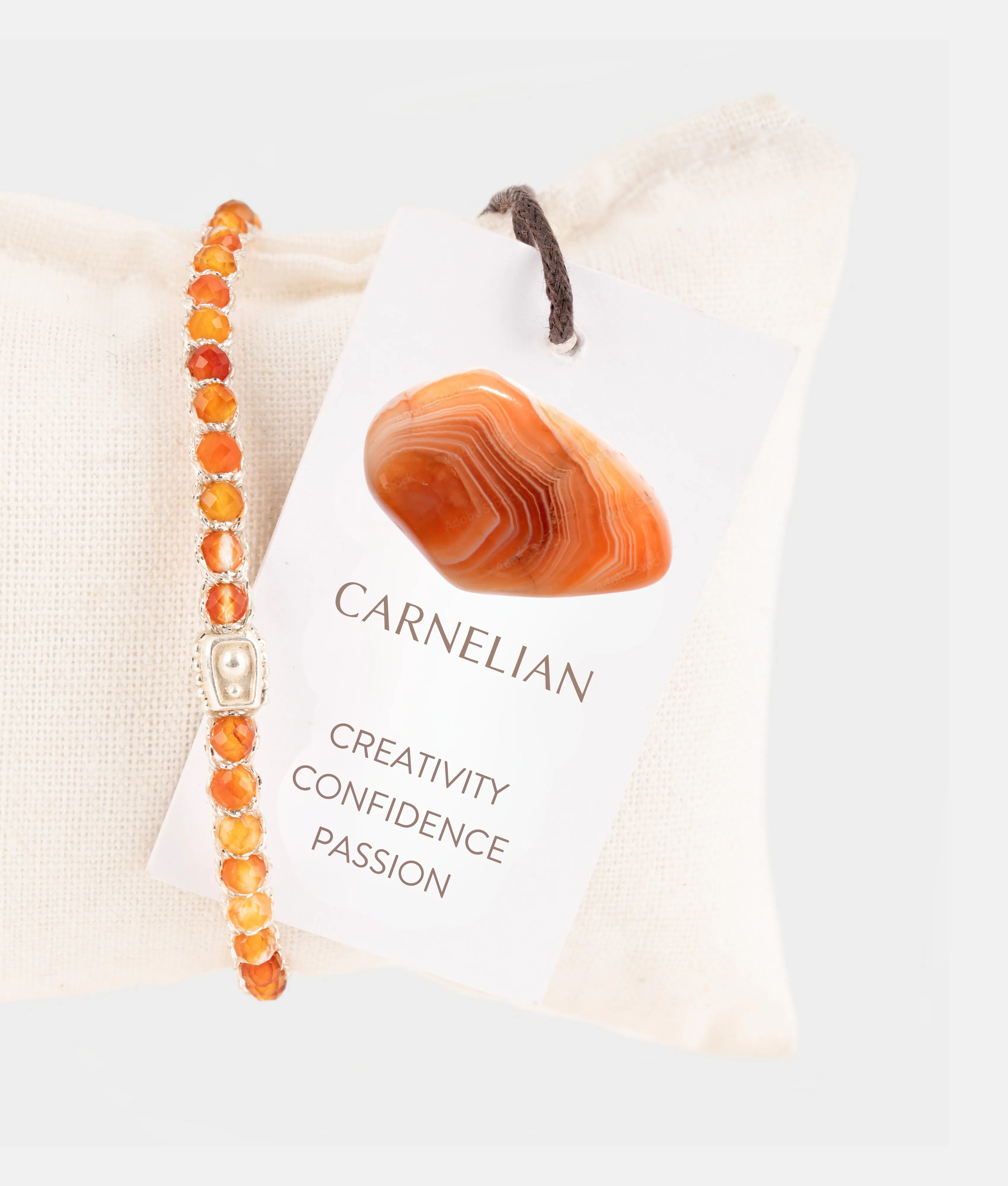Carnelian From Brazil Bracelet  | Silver