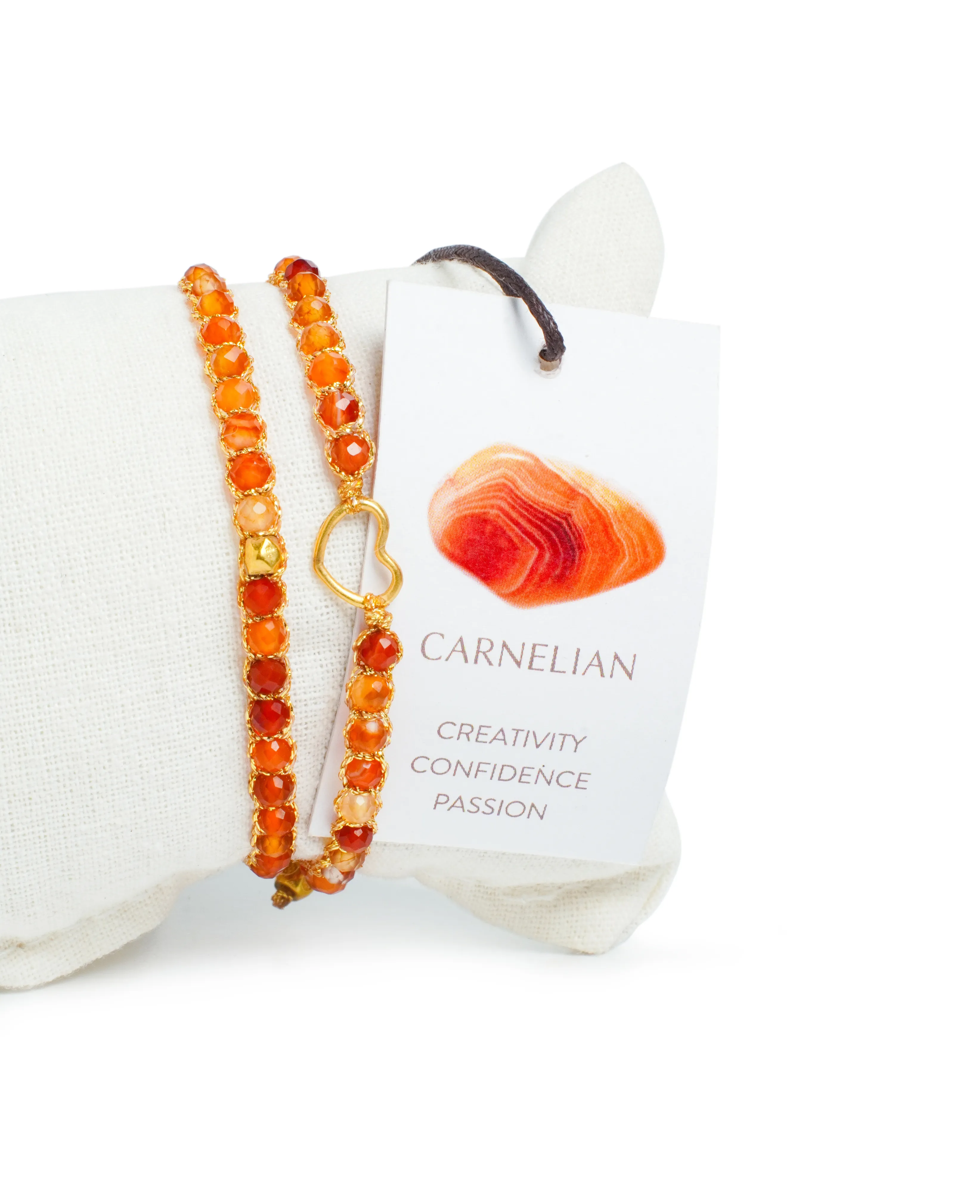Carnelian From Brazil Nugget Kids | Gold