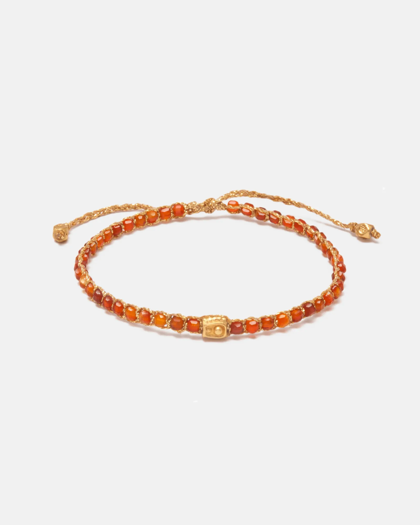 Carnelian From Mozambique Bracelet | Gold