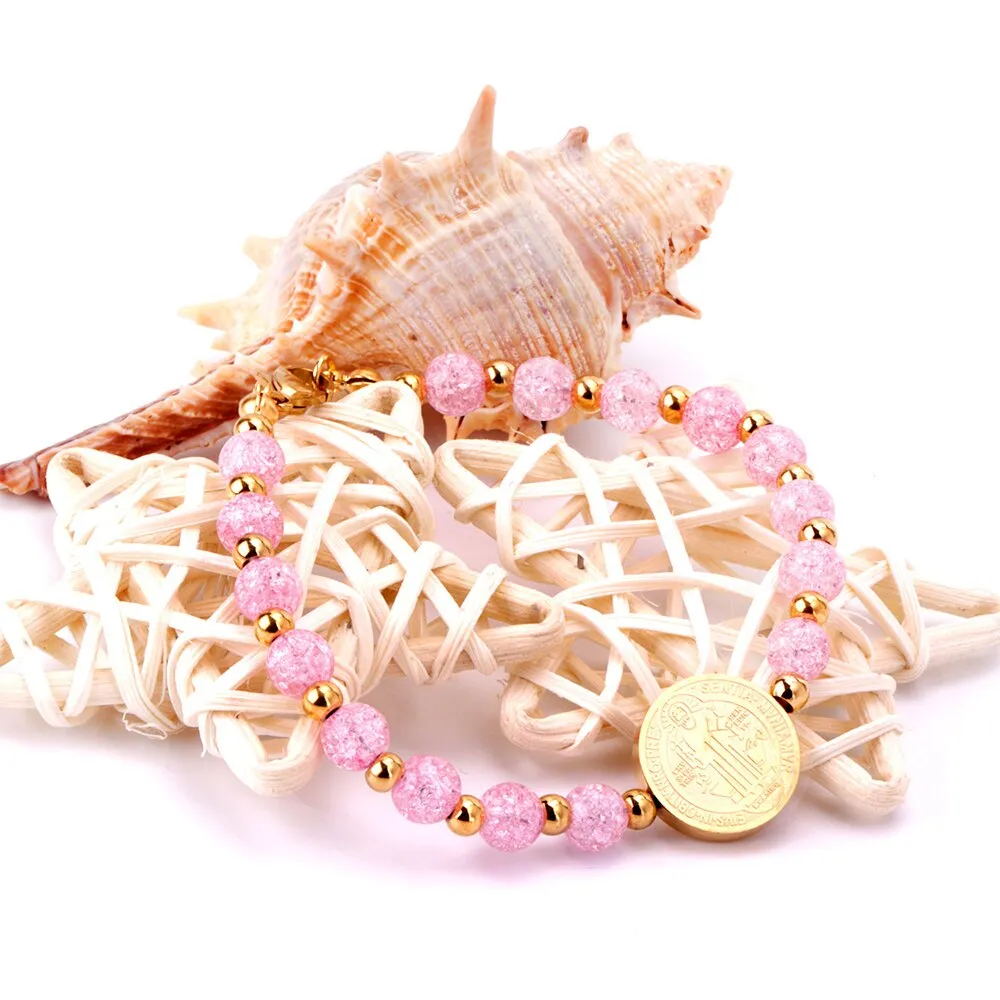 Catholic Religious Saint Benedict Medal Bracelet