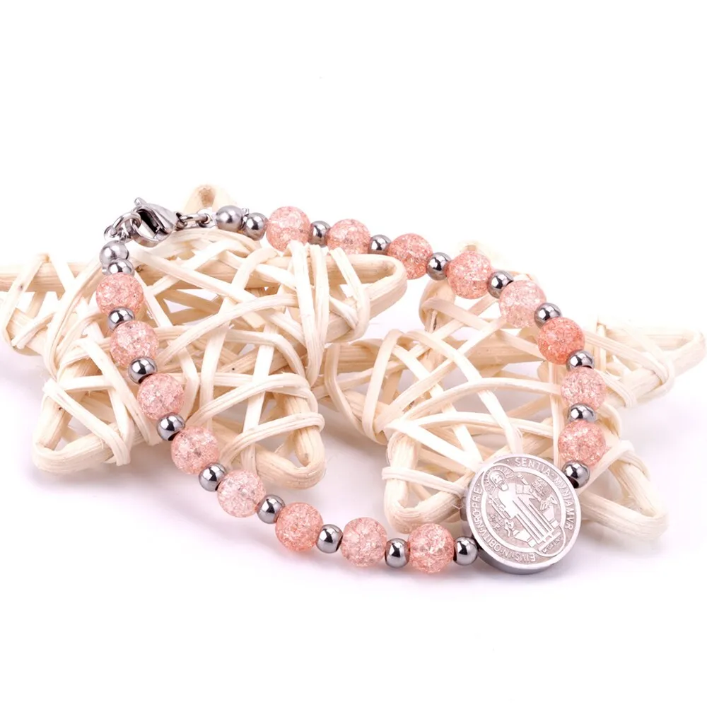 Catholic Religious Saint Benedict Medal Bracelet