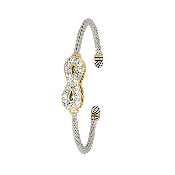 Celebration Petite Pavé - Infinity Wire Cuff Bracelet