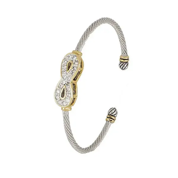 Celebration Petite Pavé - Infinity Wire Cuff Bracelet