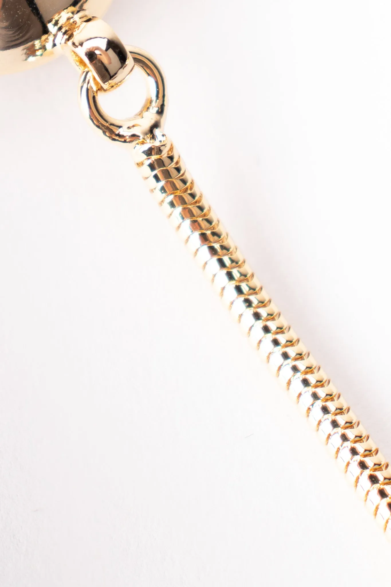 Chain Drop Hoop Earrings