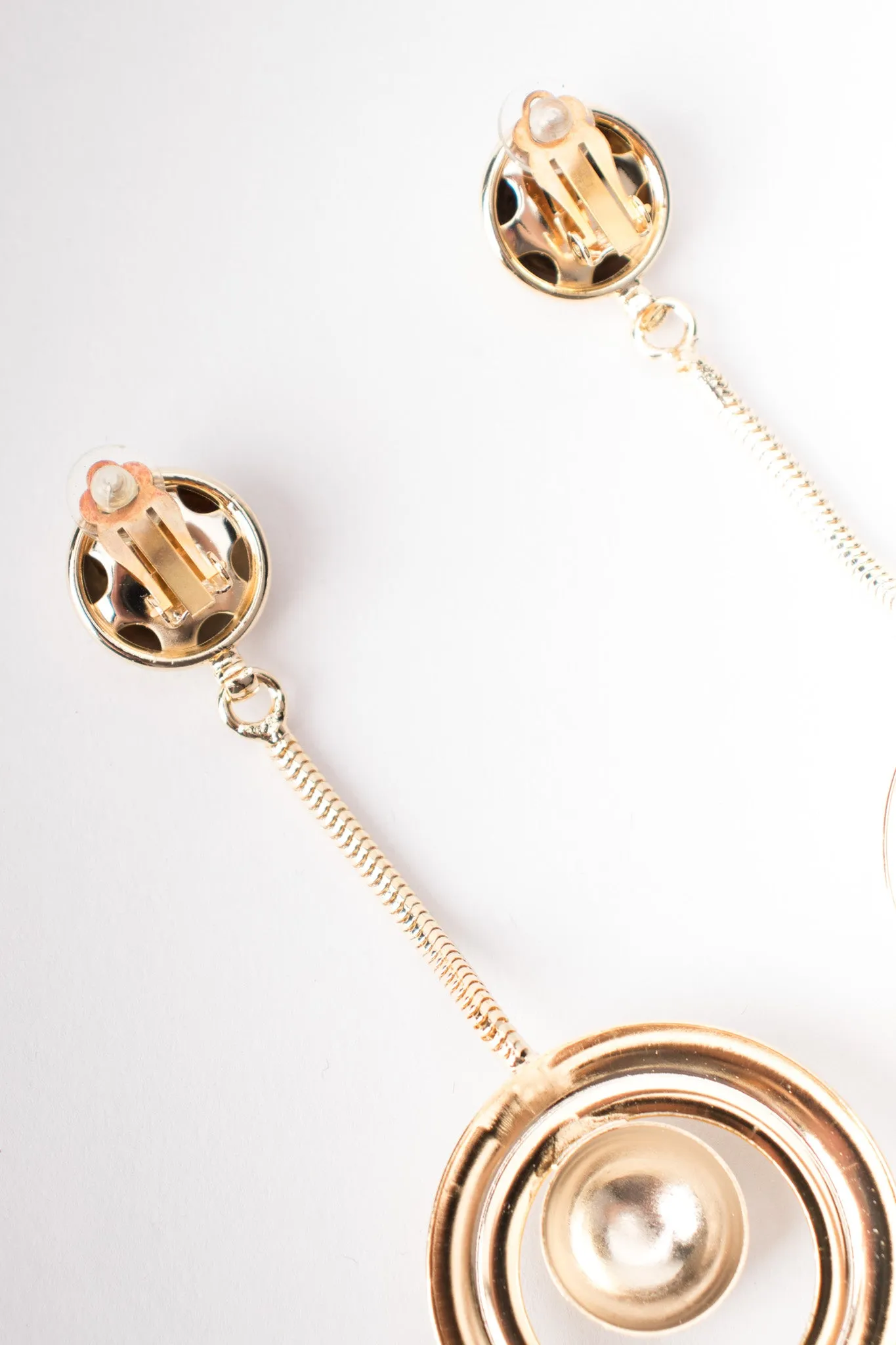 Chain Drop Hoop Earrings