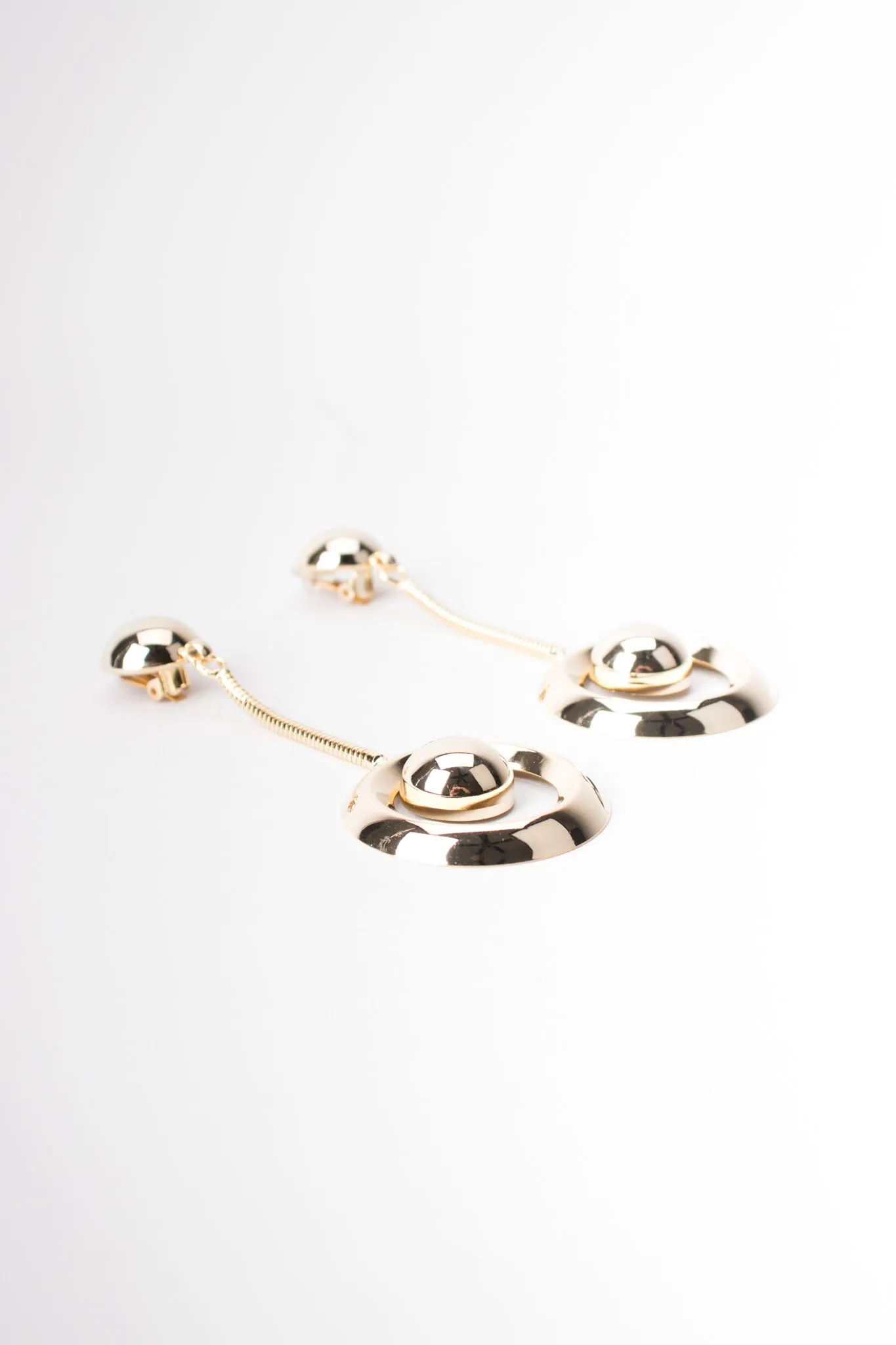 Chain Drop Hoop Earrings