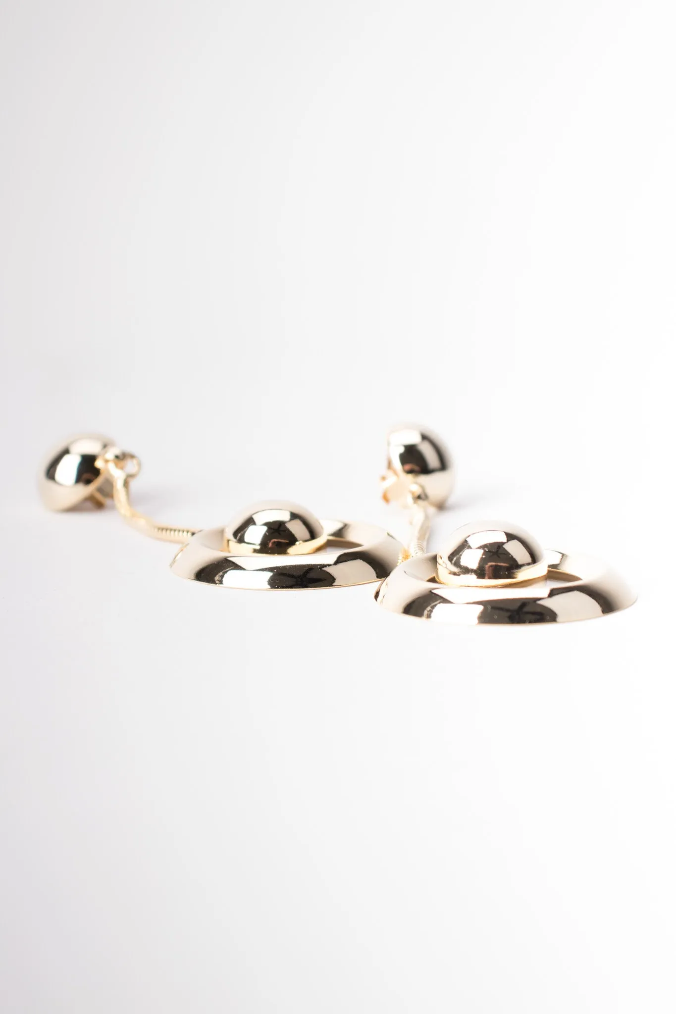 Chain Drop Hoop Earrings