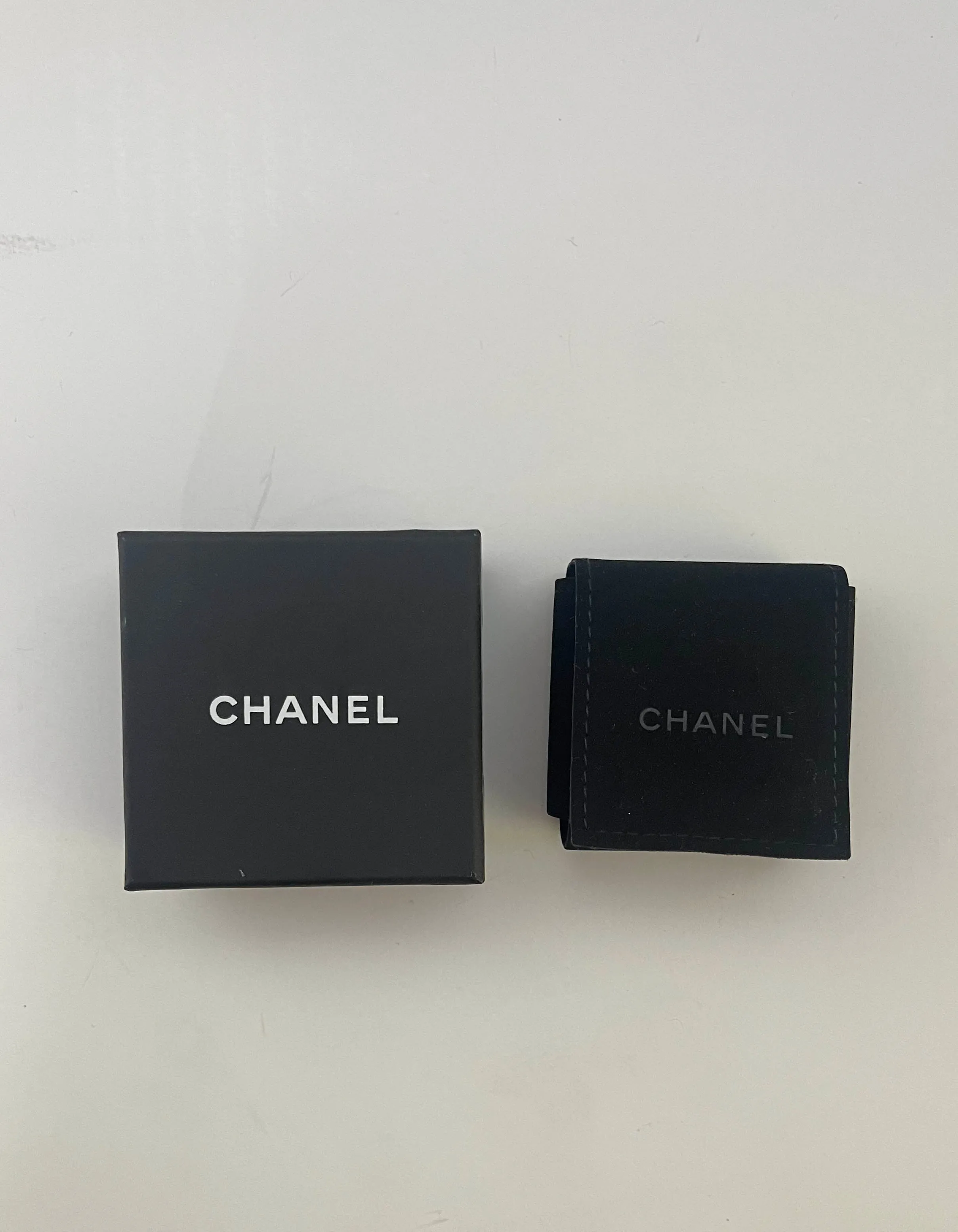 Chanel 2019 Goldtone Crystal High Society CC Hoop Drop Earrings