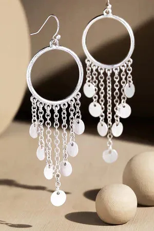 CHARLOTTE CHARM HOOP EARRINGS - 2 COLORS