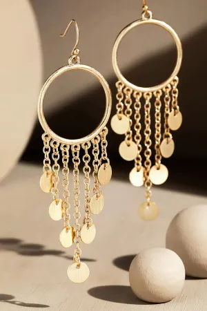CHARLOTTE CHARM HOOP EARRINGS - 2 COLORS