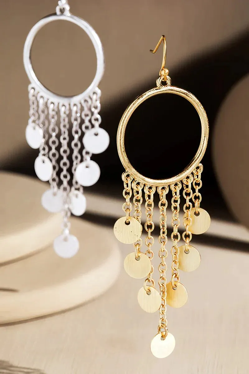 CHARLOTTE CHARM HOOP EARRINGS - 2 COLORS