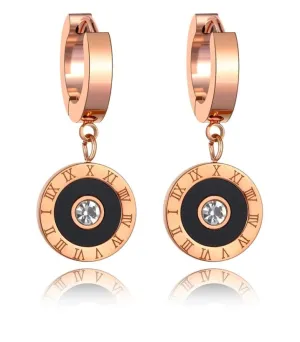 Circle Crystal Drop Earrings – Maestro Hennessy ®