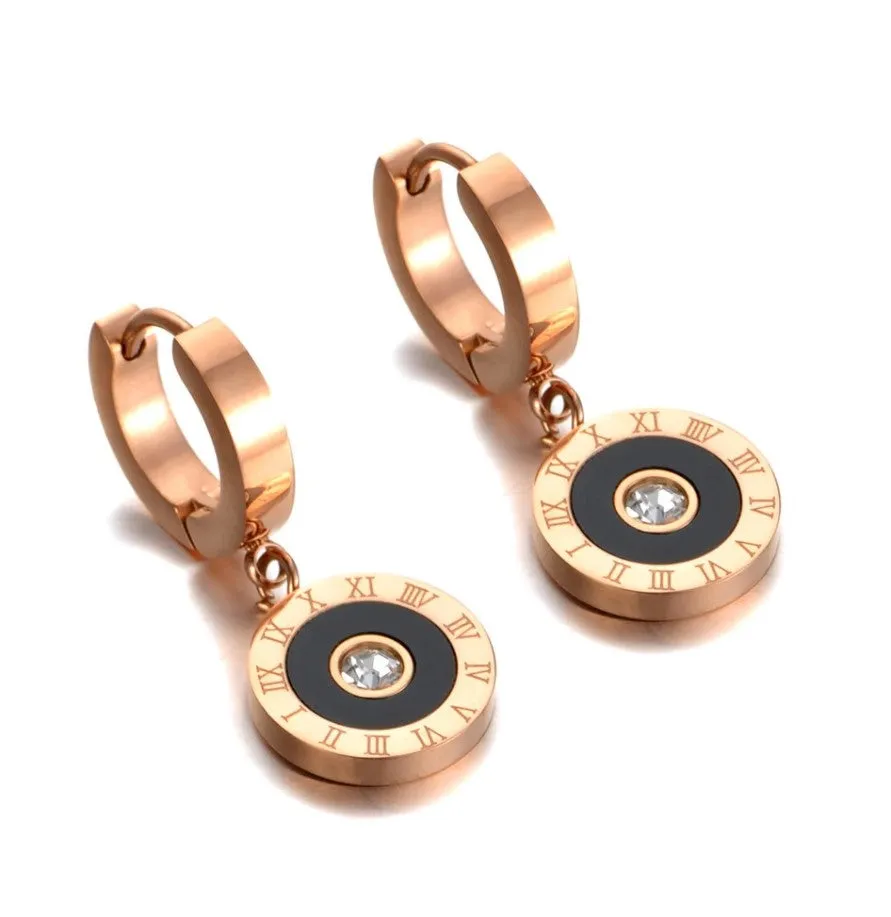Circle Crystal Drop Earrings – Maestro Hennessy ®