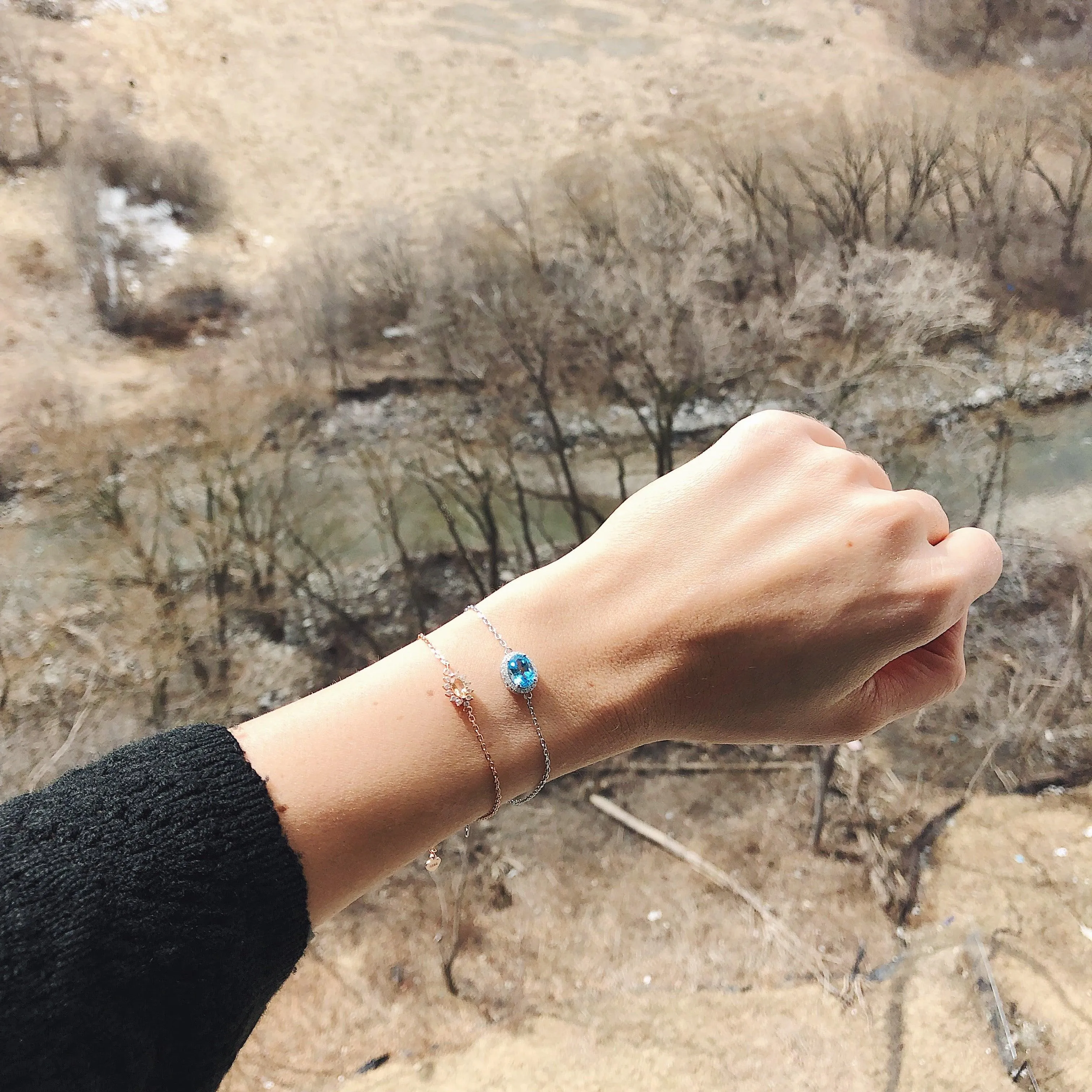 Citrine Bracelet | November Birthstone Bracelet | 18K Rose Gold Vermeil