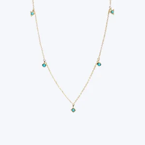 Cleo Erika Floating Geometric Crew Necklace