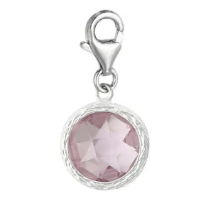 Clip on June Birthstone Charm Dangle Pendant for European Clip on Charm Jewelry w/ Lobster Clasp