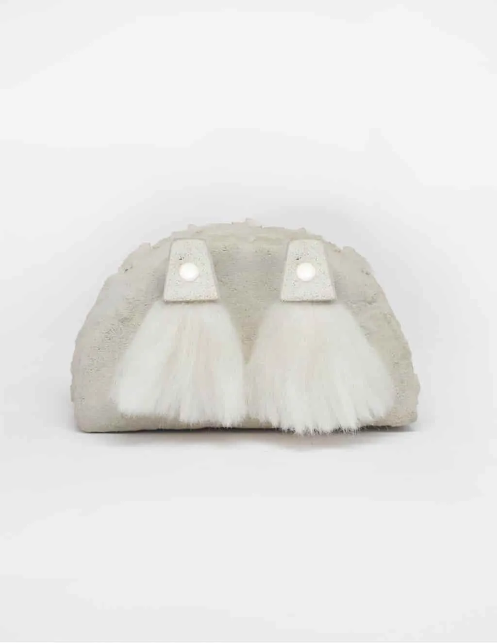 Cloudy Pearl Earrings in Grey