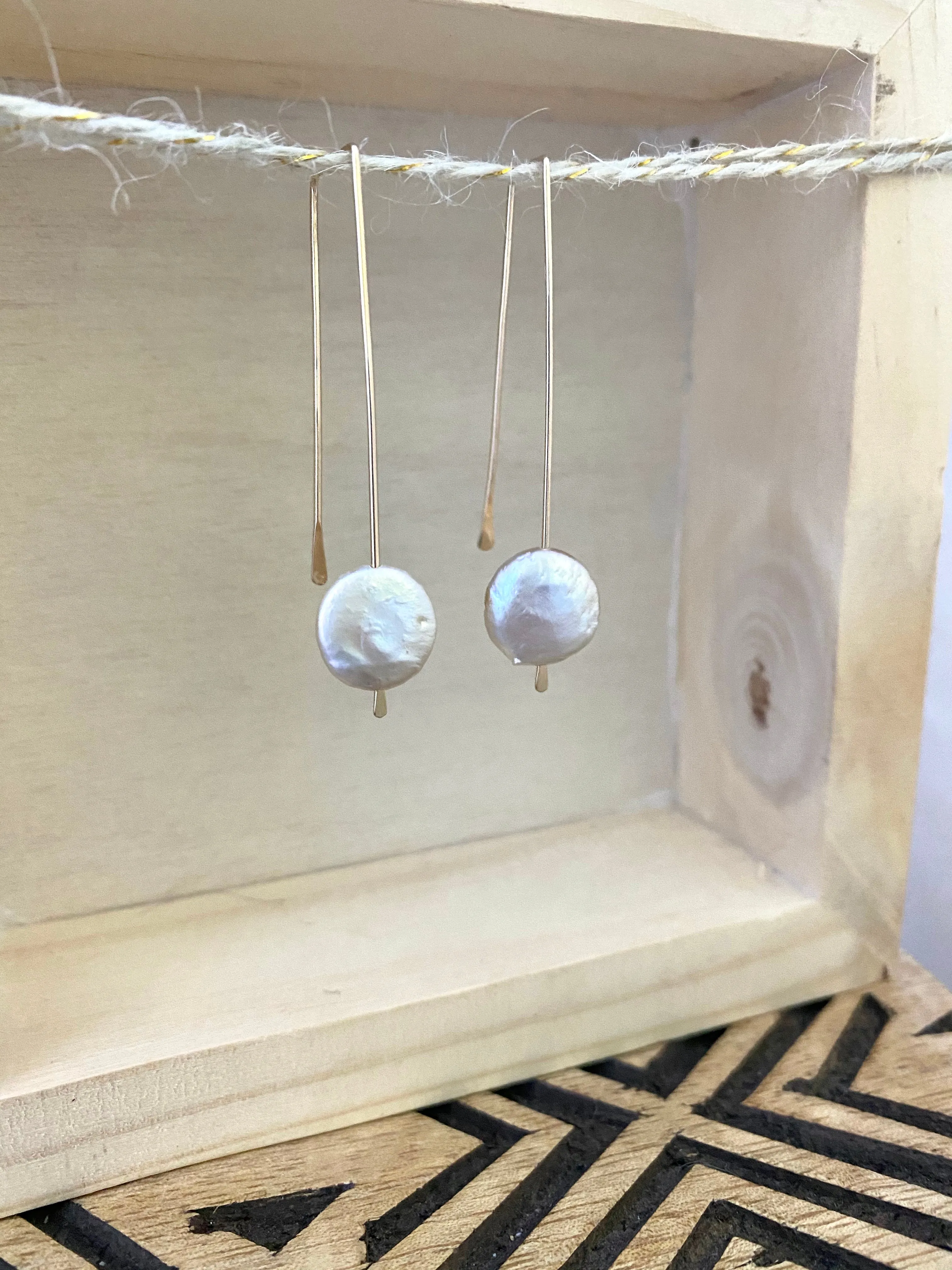 Coin Threader Earrings