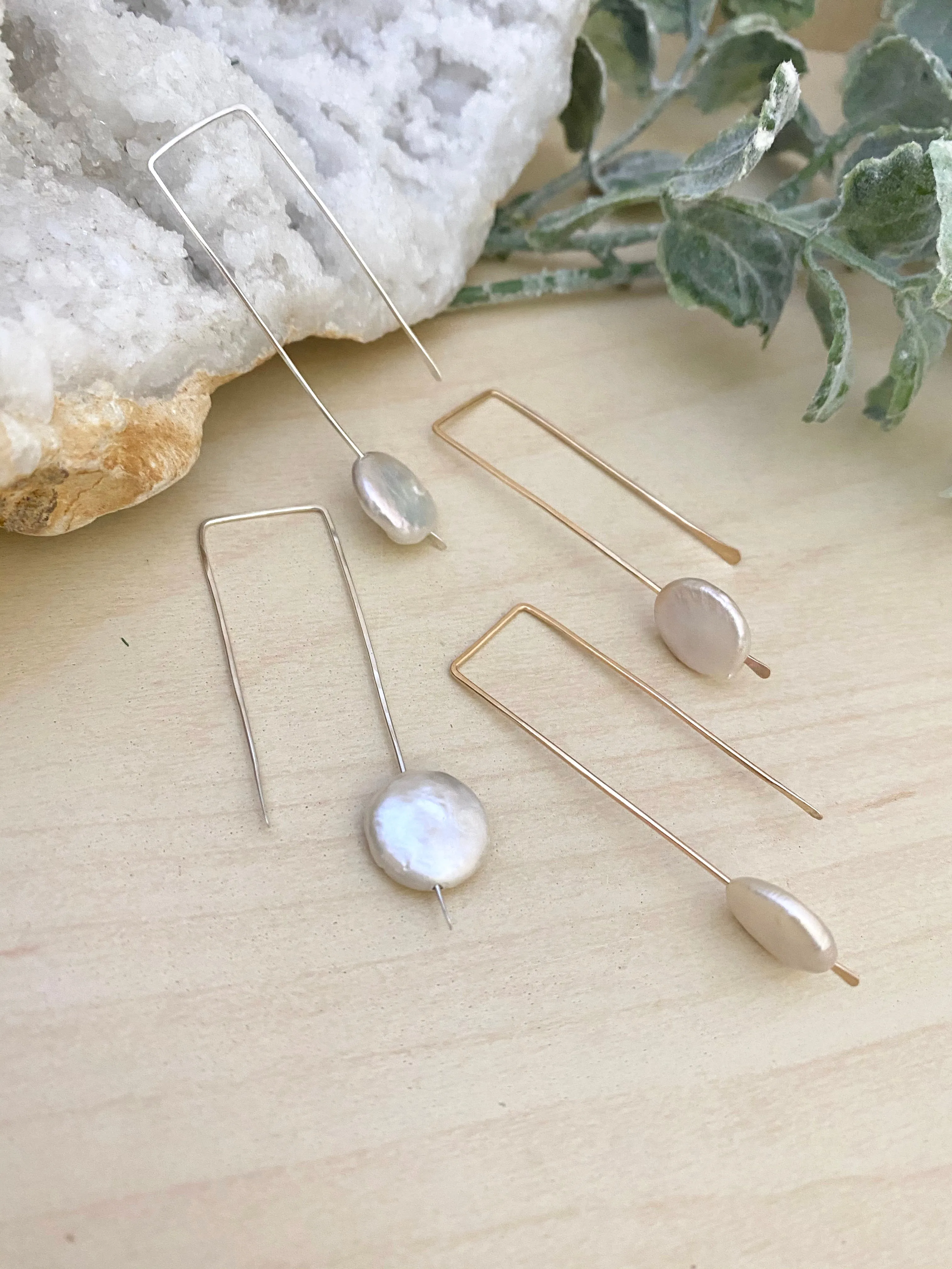 Coin Threader Earrings