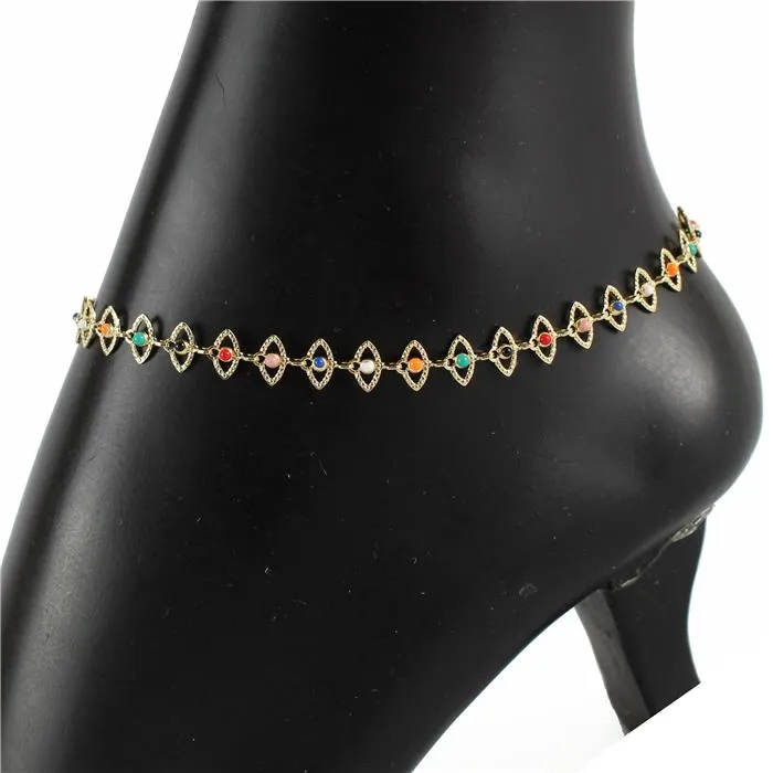 Color Stones Anklet