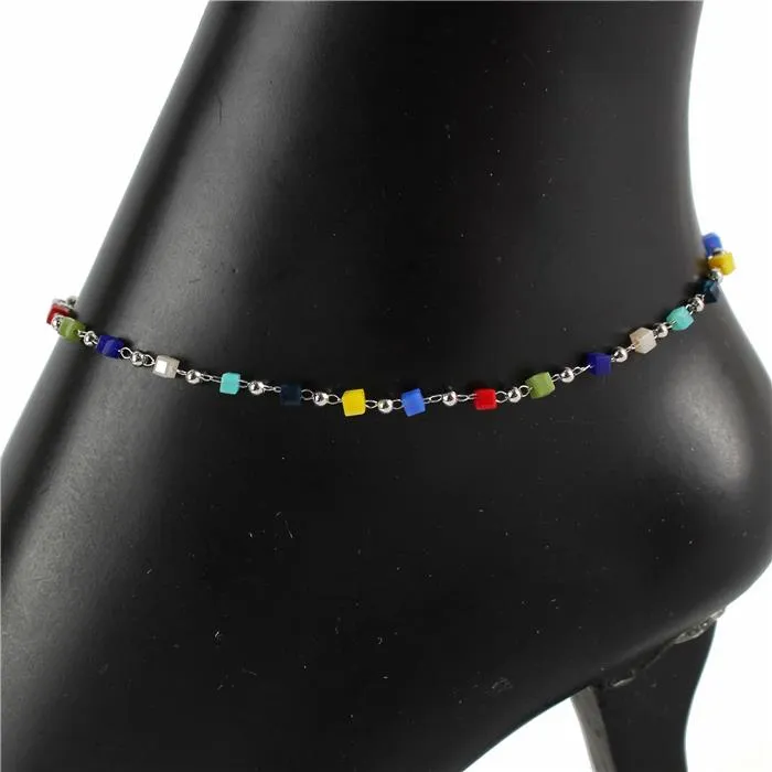 Color Stones Anklet