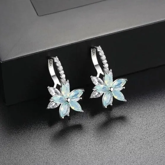 Couture Marquise Cut Double Flower Crystal Earrings – Maestro Hennessy ®