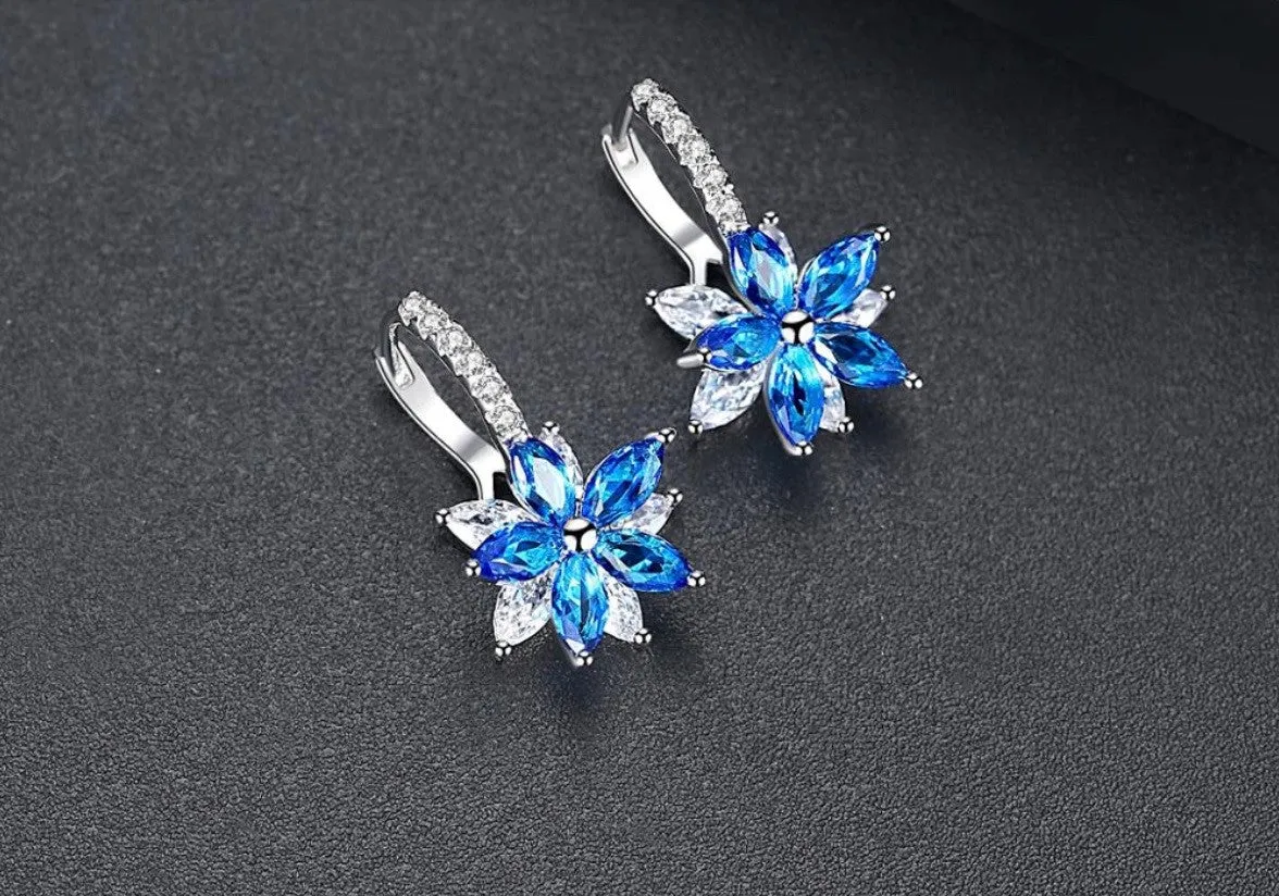 Couture Marquise Cut Double Flower Crystal Earrings – Maestro Hennessy ®